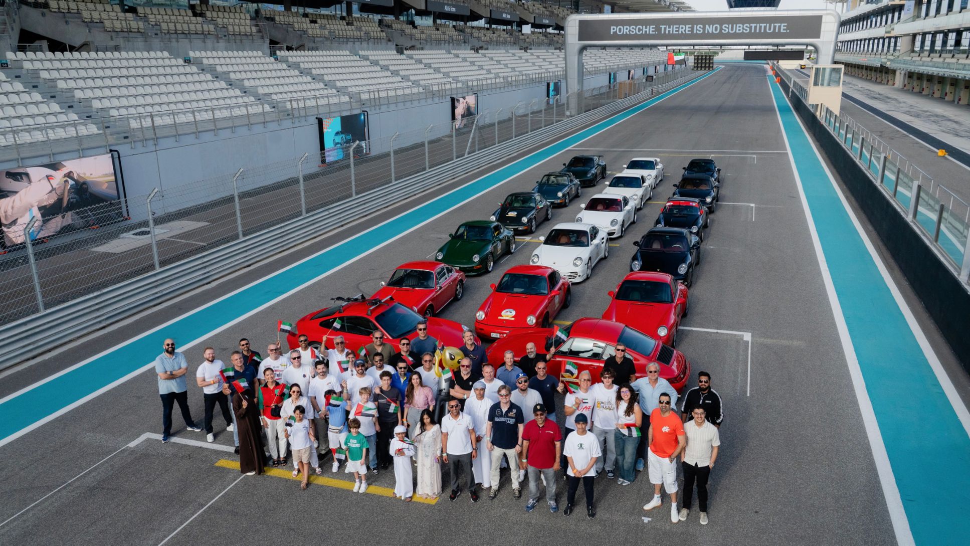 Moment of National Pride, Yas Marina Circuit, Abu Dhabi, 2026, Porsche Middle East
