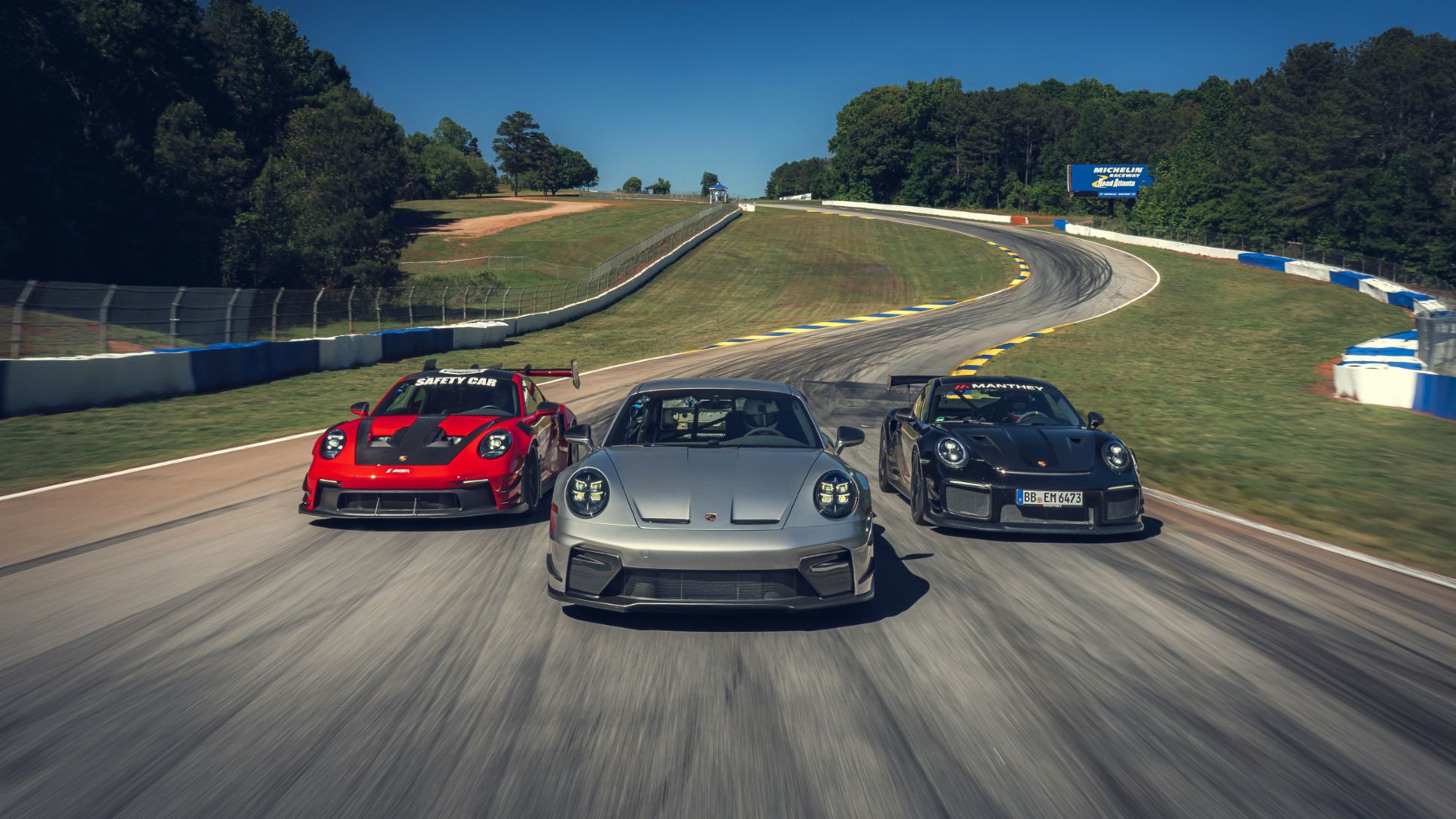 Porsche 911 GT3 with Manthey Kit, Porsche 911 GT3 RS with Manthey Kit, Porsche 911 GT2 RS with Manthey Kit (991), Road Atlanta, 2026, Porsche AG