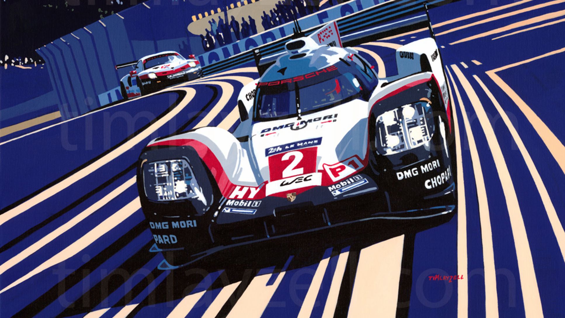 Kunstwerk von Tim Layzell, 2020, Porsche AG