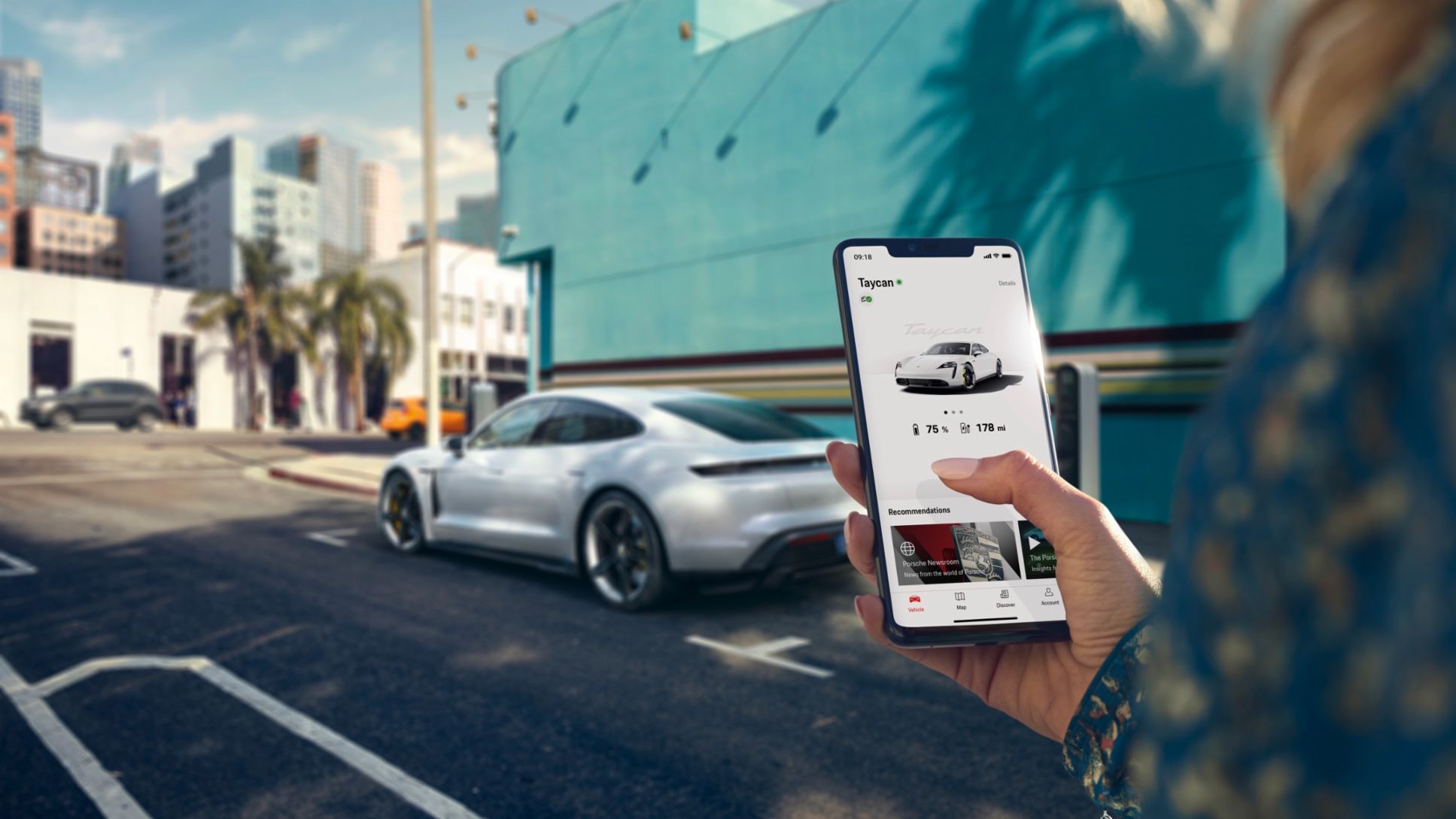Taycan, nueva aplicación My Porsche, 2022, Porsche AG