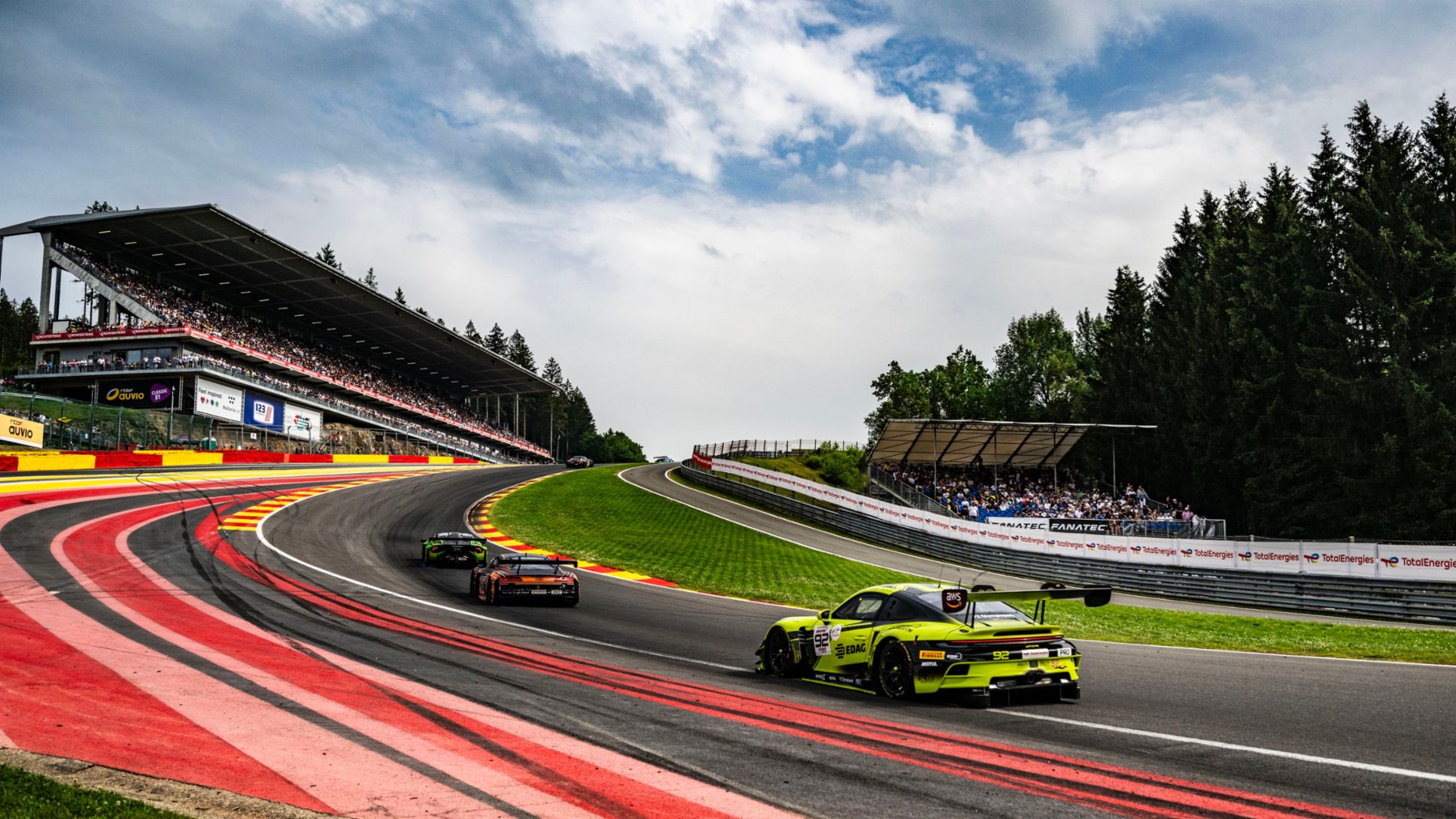 SSR Herberth (#92), Mathieu Jaminet (F), Matt Campbell (AUS), Frederic Makowiecki (F), Porsche 911 GT3 R, 24 Hours of Spa-Francorchamps, Spa, Belgium, 2024, Porsche AG