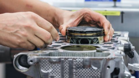 Kolben aus dem 3D-Drucker, 2020, Porsche AG