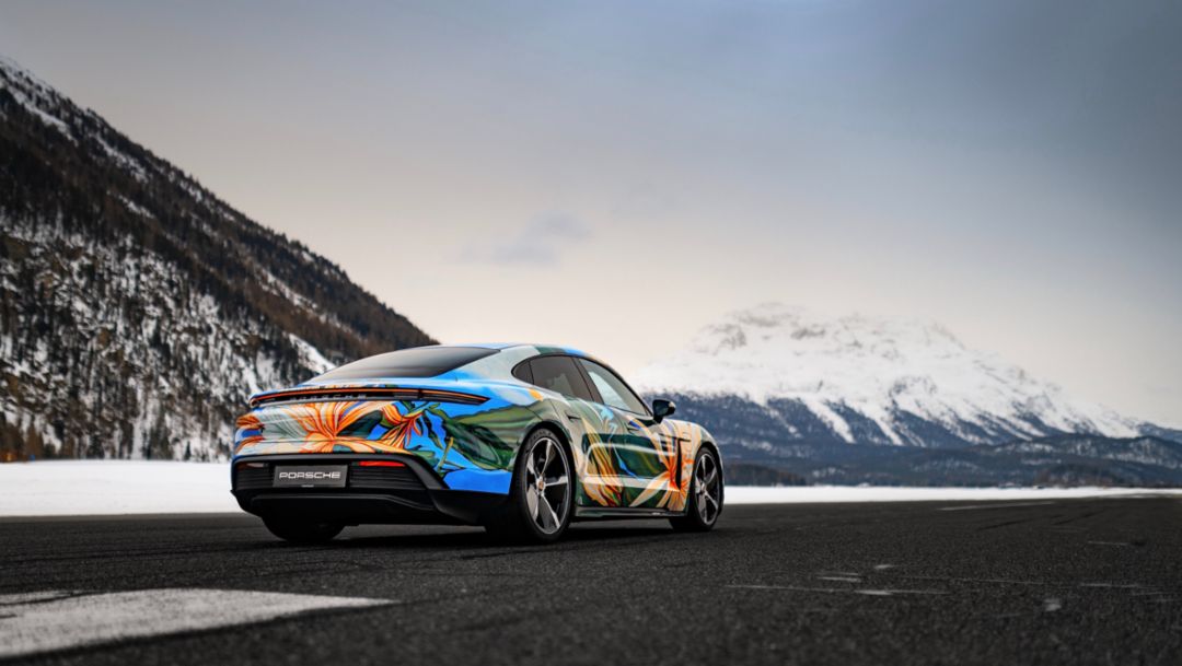 Taycan Artcar by Richard Phillips, Zürich, Schweiz, 2021, Porsche AG