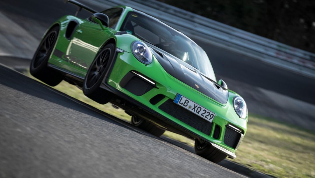 911 GT3 RS, Nürburgring-Nordschleife, 2018, Porsche AG