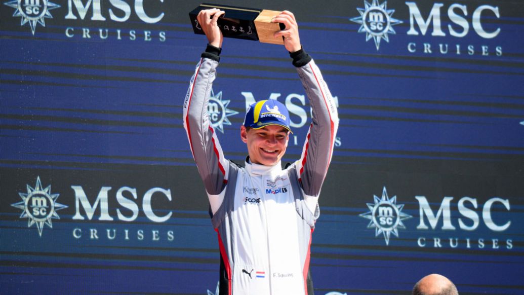 Flynt Schuring (PB), Schumacher CLRT (n&ordm; 12), Porsche Mobil 1 Supercup, Barcelona, 2026, Porsche AG