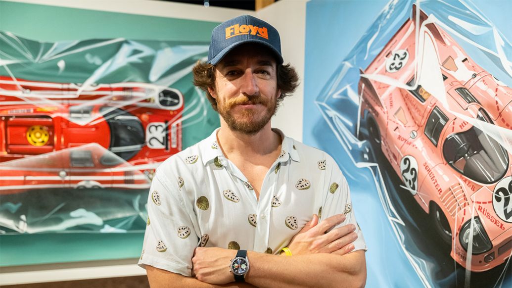 Manu Campa, spanish artist, Icons of Porsche, Dubai, 2025, Porsche AG