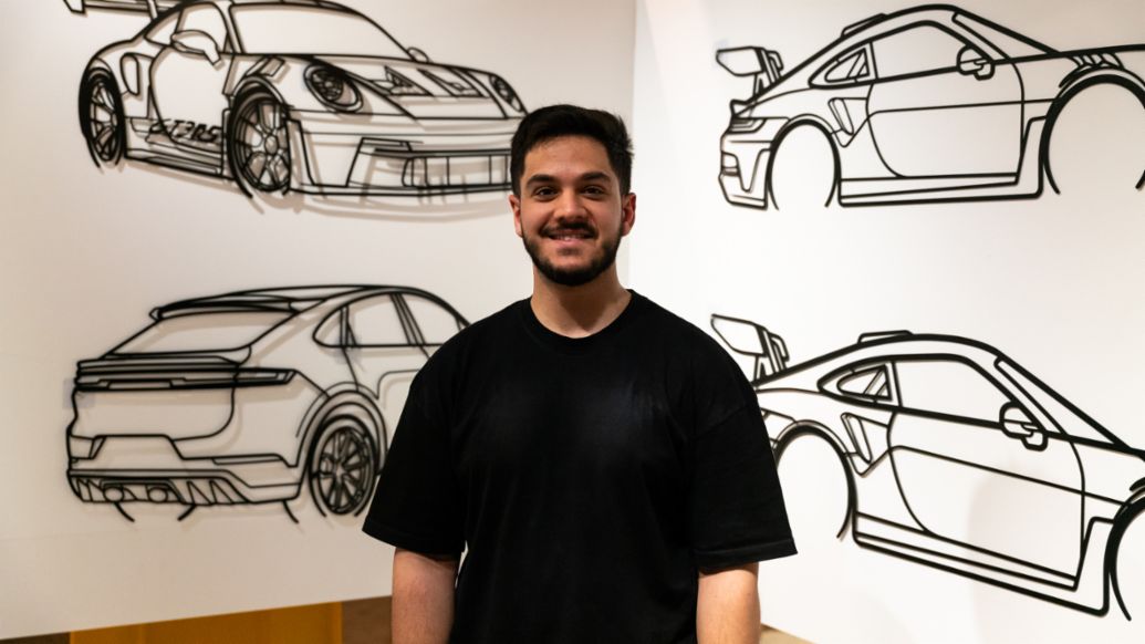 Marwan Al Ahmed, Emirati artist, Icons of Porsche, Dubai, 2025, Porsche AG