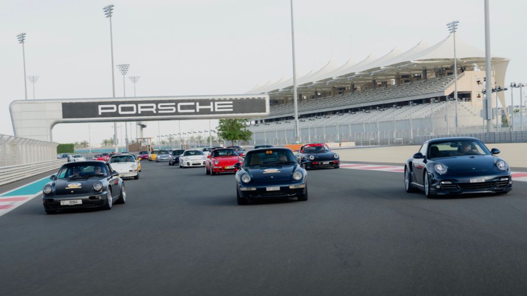 Moment of National Pride, Yas Marina Circuit, Abu Dhabi, 2026, Porsche Middle East