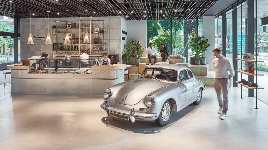 Porsche 356 B, Caf&eacute; Carrera, Porsche Studio Singapore, Singapore, 2024, Porsche AG