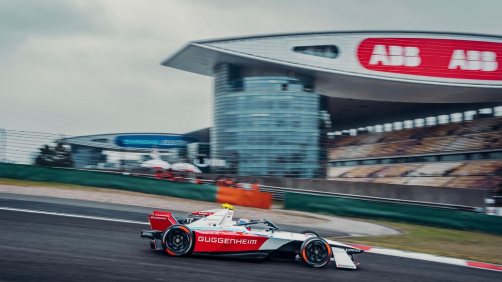 Norman Nato, Porsche 99X Electric (n&ordm; 17), Andretti F&oacute;rmula E, 2&ordf; carrera del E-Prix de Shangh&aacute;i, 2024, Porsche AG
