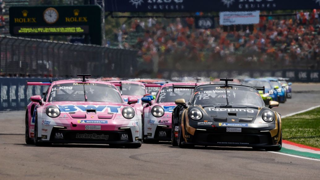 Harry King (UK), Larry ten Voorde (NL), Porsche 911 GT3 Cup, Porsche Mobil 1 Supercup, 2024, Porsche AG