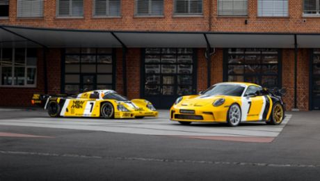 Porsche 911 GT3: based on the 956 that won at Le Mans in 1985