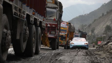 A través de la India con un Taycan