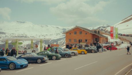 Porsche en las alturas