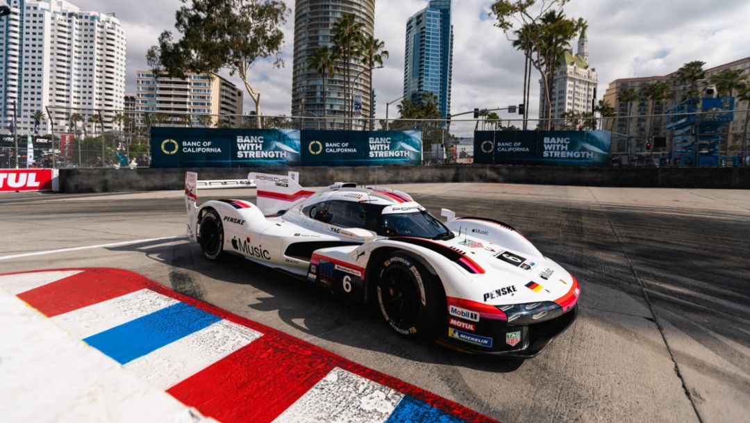 Podio en Long Beach para Porsche, que sigue líder del campeonato