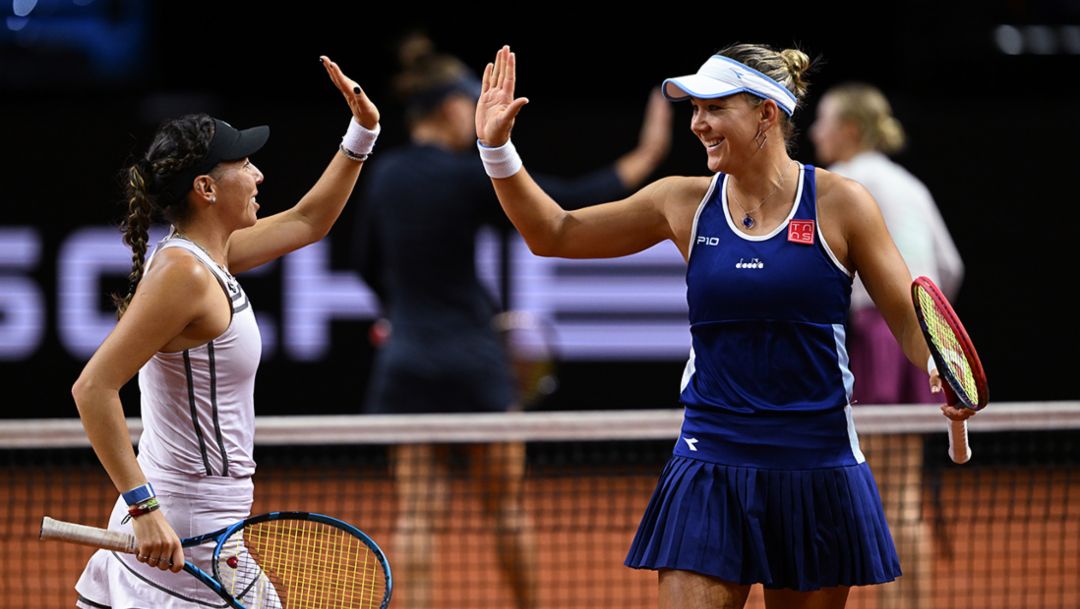 Mexicana Giuliana Olmos, en la final del Porsche Tennis Gran Prix