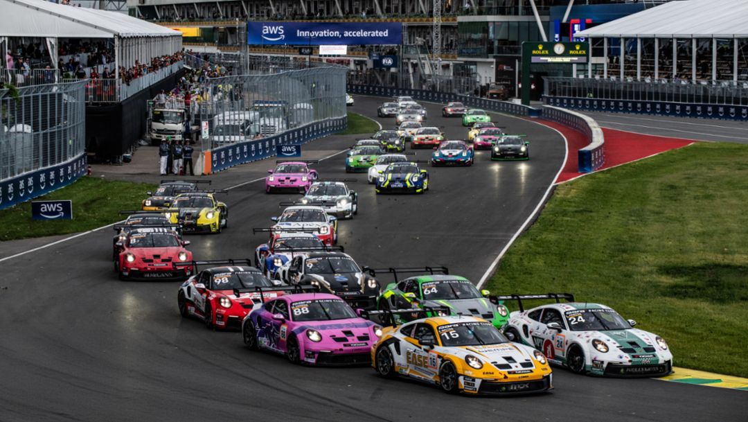 Porsche Carrera Cup North America: Split wins in rainy Montréal