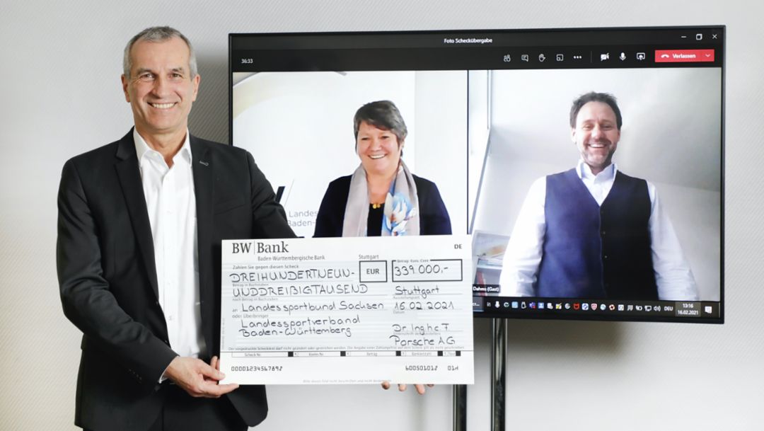 Corona-Hilfe von Porsche für 113 Sportvereine