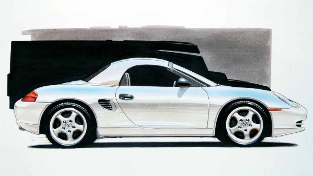 The Boxster sports car concept: trendsetting design and clever detailed solutions