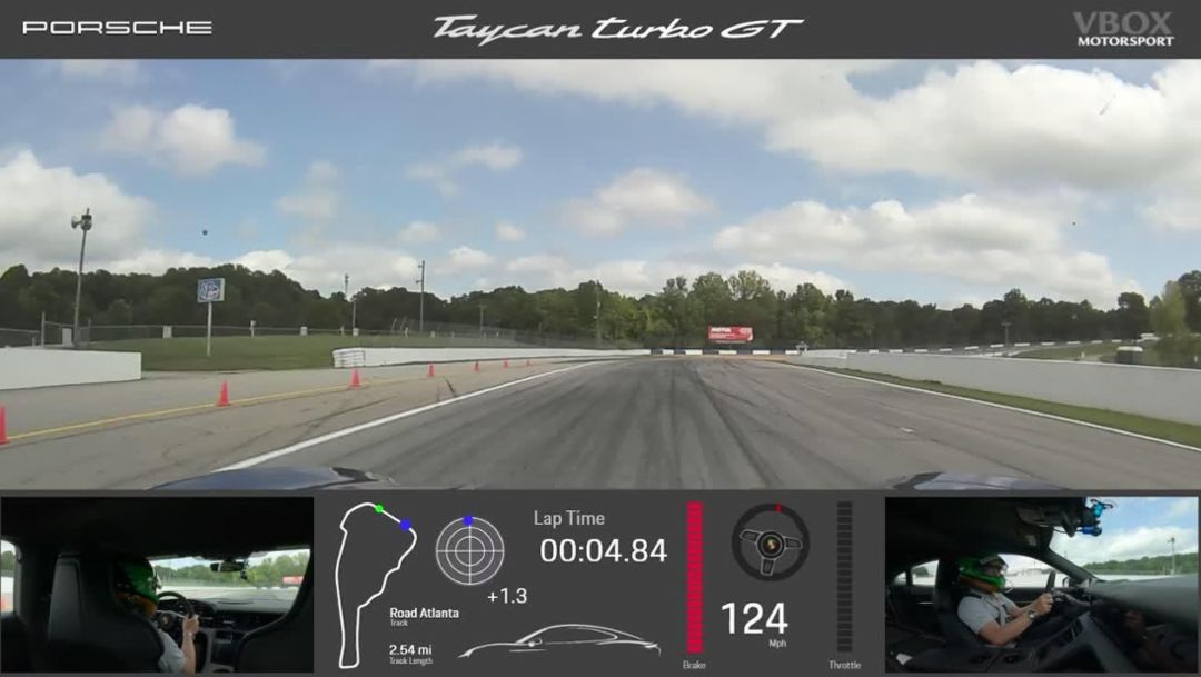 Onboard-Video: Taycan Turbo GT at Road Atlanta