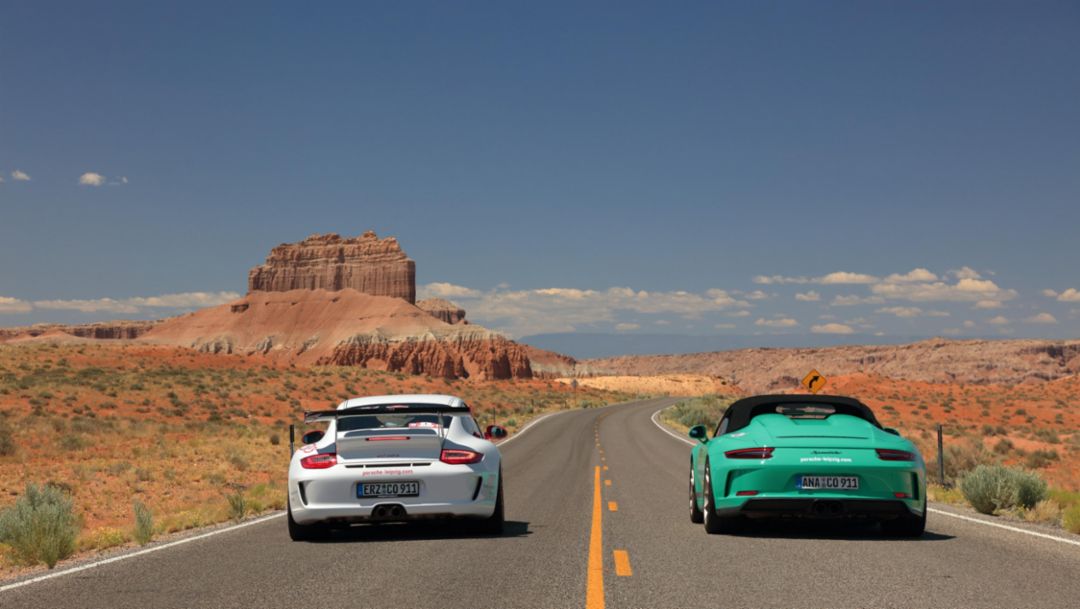 Twice as nice: is the perfect Porsche road-trip a car each?