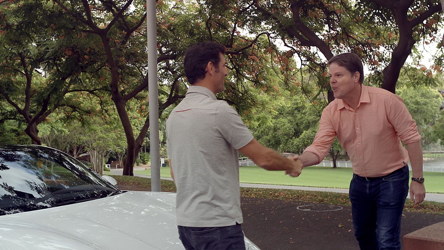 Mark Webber, Porsche Brand Ambassador, Customer, l-r, Taycan, 2021, Porsche AG