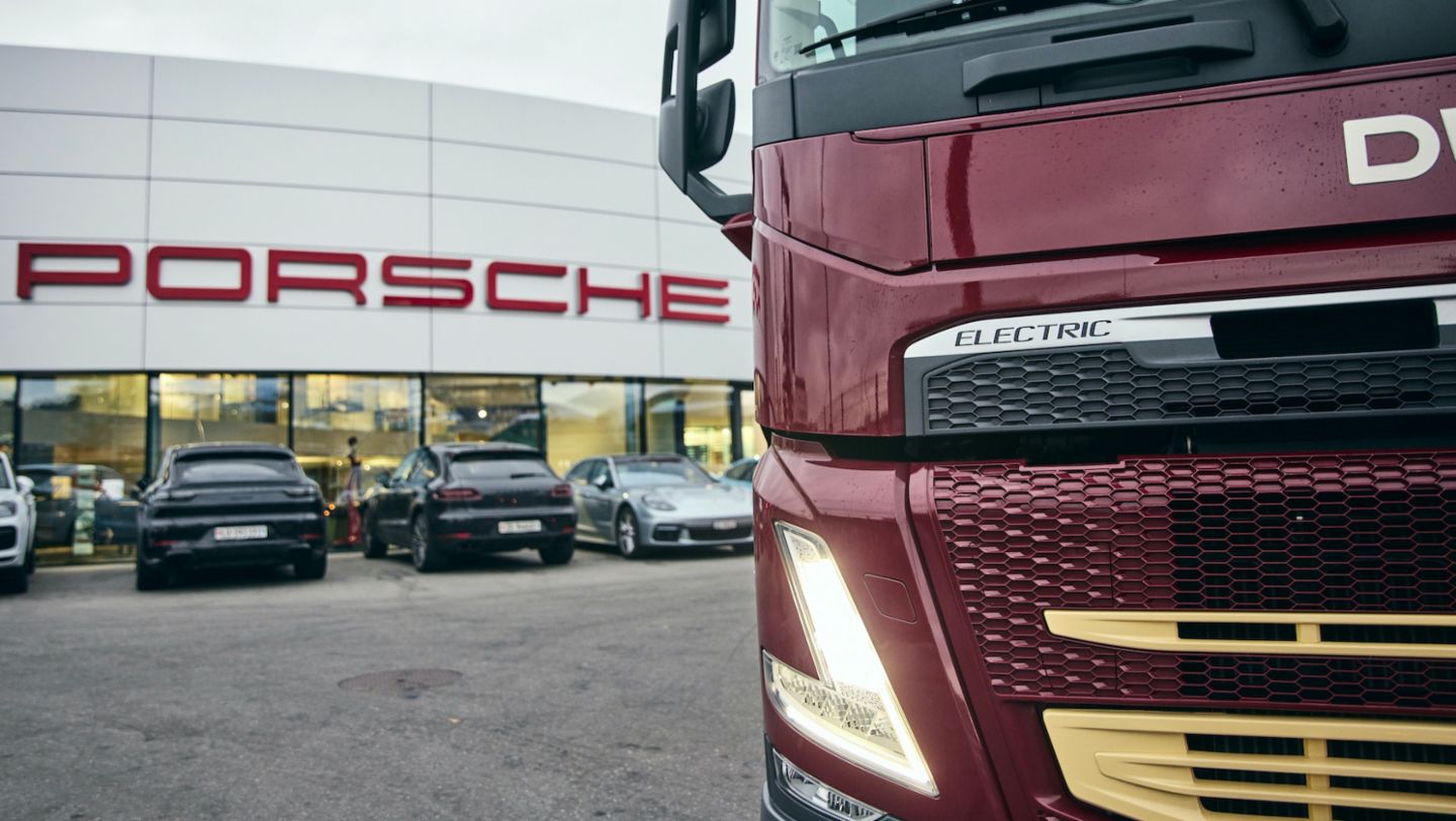 E-truck, Centro Porsche, 2024, Porsche Schweiz AG