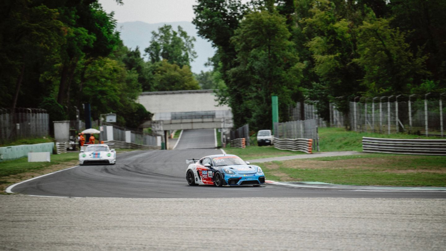 Levin Greif, Leo Weber, Porsche Sprint Challenge Suisse: GT4 Clubsport: Monza, 2025, Porsche AG