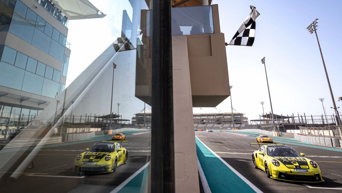 911 GT3 Cup, Porsche Carrera Cup Middle East, Round 4, Race 2, Yas Marina, Abu Dhabi, 2026, Porsche Middle East