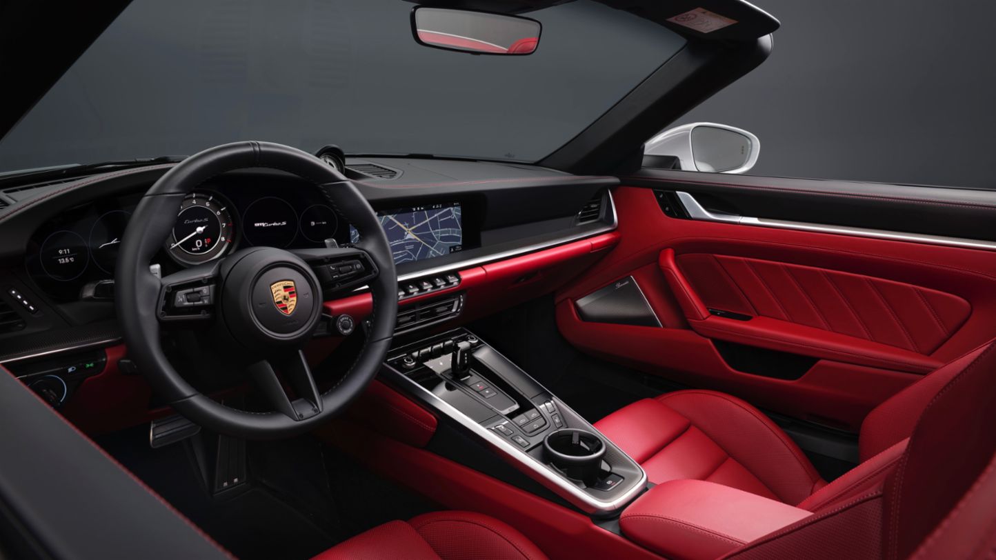 911 Turbo S Cabriolet, Interior, 2020, PCNA