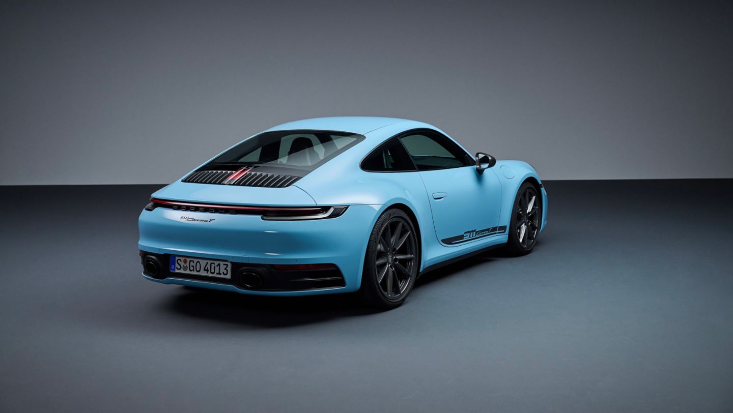 911 Carrera T, Gulf Blue, 2022, PCNA