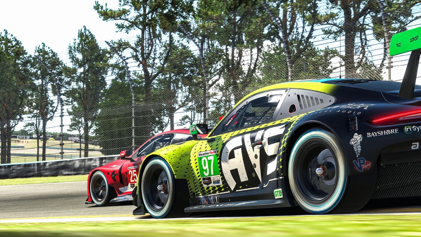 911 RSR, Shane van Gisbergen (#97), IMSA iRacing Pro Series, Lauf 6, Watkins Glen (USA), 2020, Porsche AG