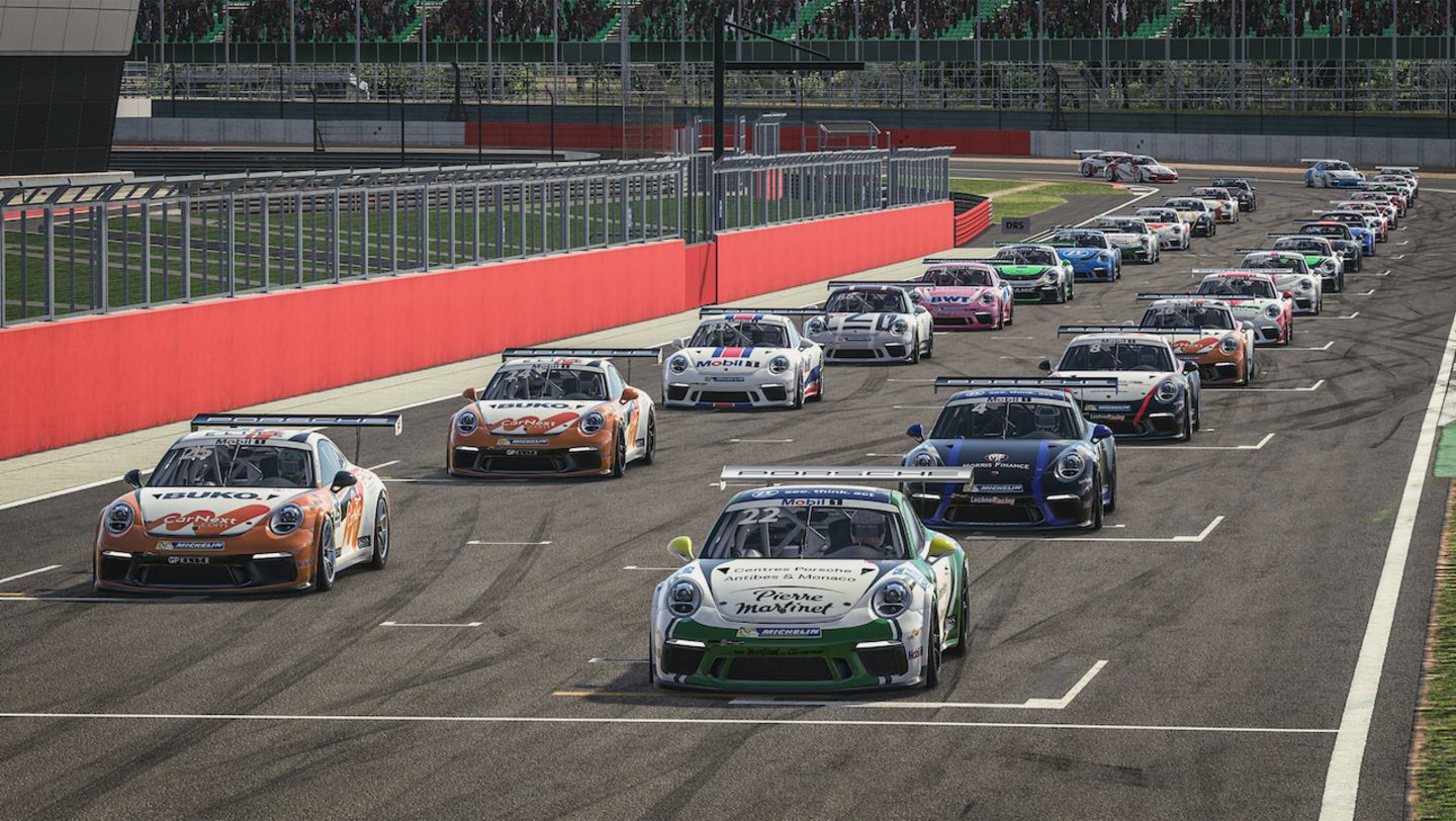 911 GT3 Cup, Porsche Mobil 1 Supercup Virtual Edition, Silverstone, 2020, Porsche AG