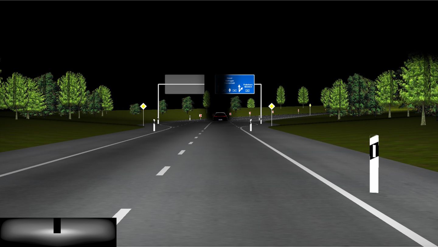 Glare-free high beam (Performance), 2022, Porsche AG