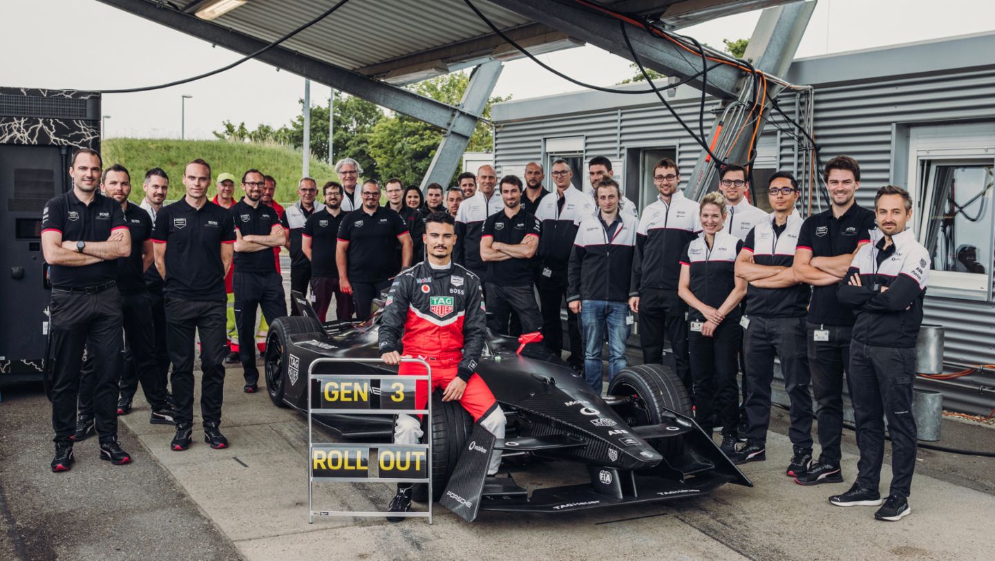 Equipo TAG Heuer Porsche de Fórmula E, Gen3, Weissach, 2022, Porsche AG