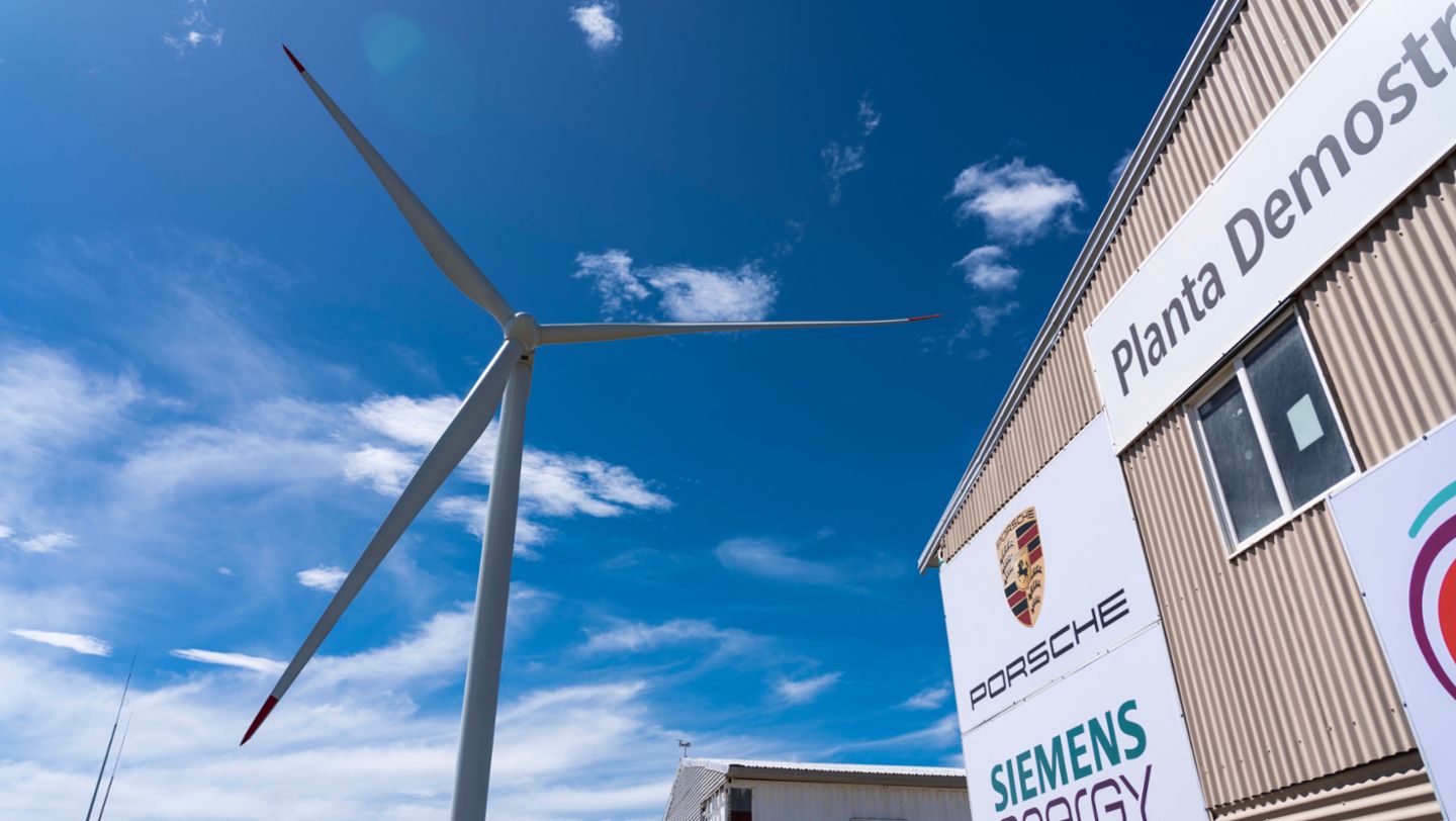 Planta piloto de e-fuels Haru Oni, Punta Arenas, Chile, 2023, Porsche AG