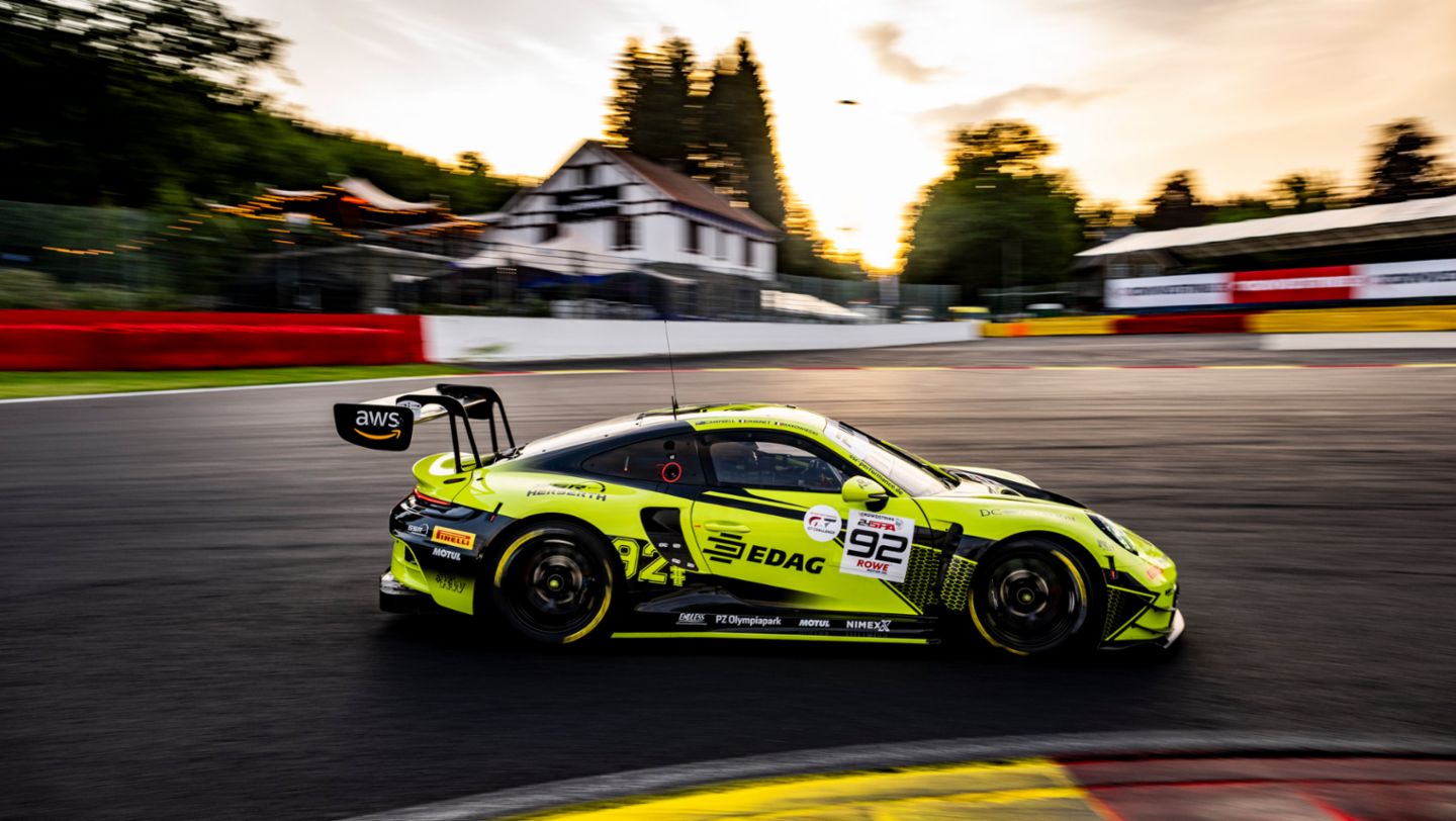 SSR Herberth (#92), Mathieu Jaminet (F), Matt Campbell (AUS), Frederic Makowiecki (F), 911 GT3 R, 24 Hours of Spa-Francorchamps, Qualifying, 2024, Porsche AG