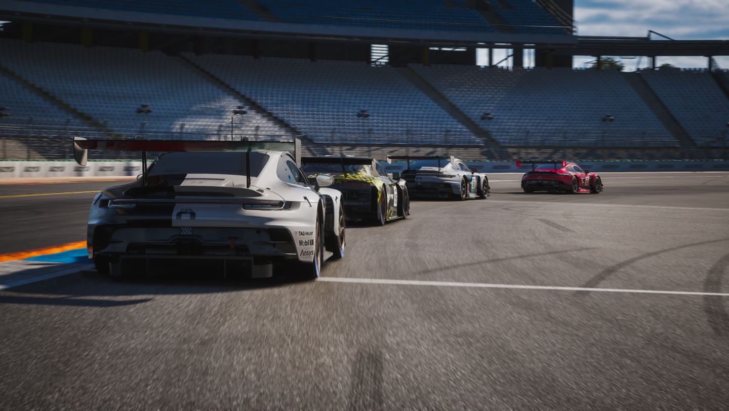 Porsche 911 GT3 R, Esports ESL R1, Hockenheim, Porsche Coanda Esports Racing Team, 2024, Porsche AG