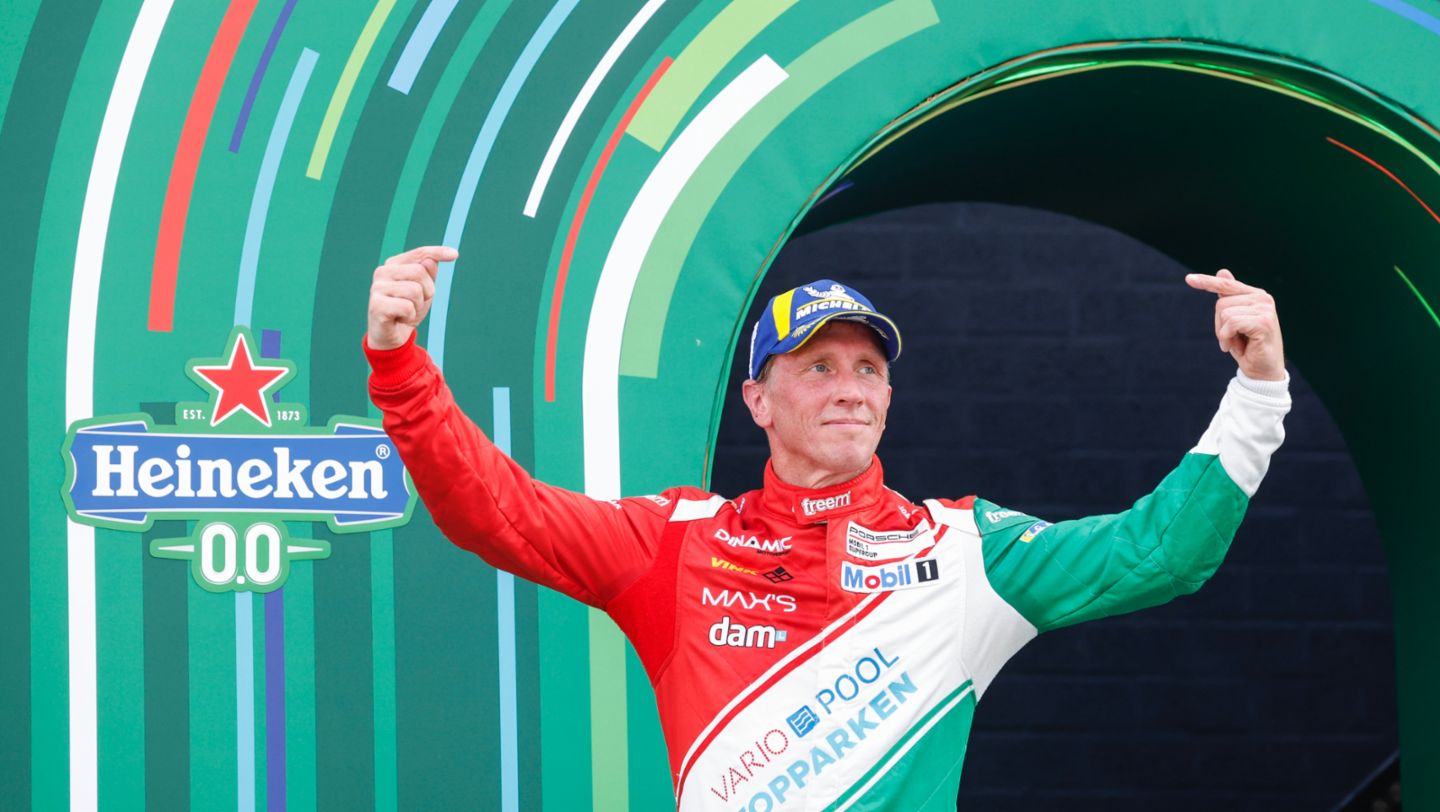 Jaap van Lagen (NL), Dinamic Motorsport (#9), Zandvoort, Porsche Mobil 1 Supercup, 2024, Porsche AG