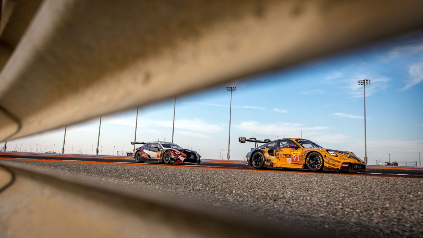 Porsche 911 GT3 R, Manthey EMA (nº 91), Yasser Shahin (Australia), Morris Schuring (PB), Richard Lietz (Austria), carrera, 1.812 km de Catar, Campeonato del Mundo de Resistencia FIA (WEC), 2024, Porsche AG