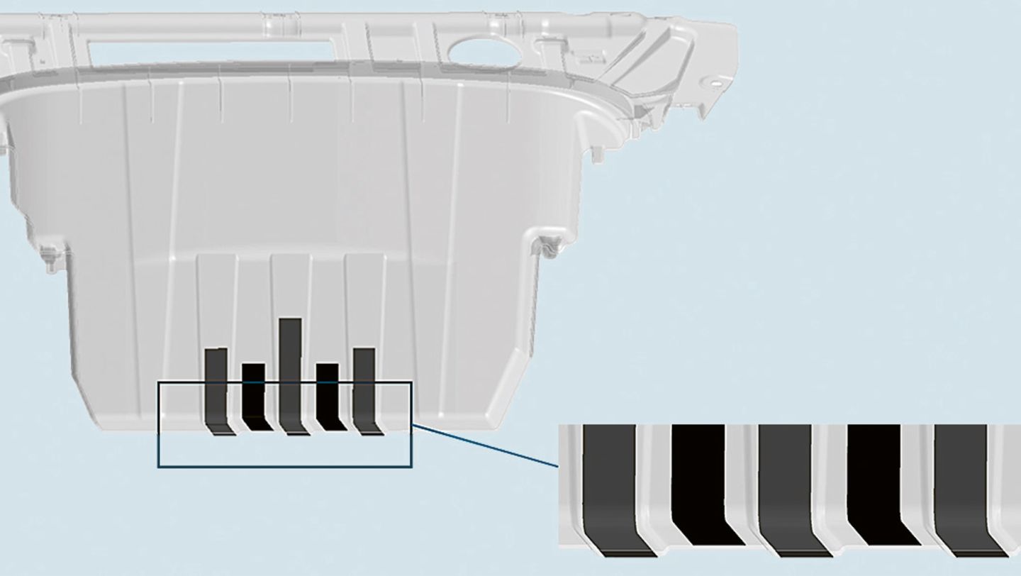 Section through the bottom of the tray, 2025, Porsche AG