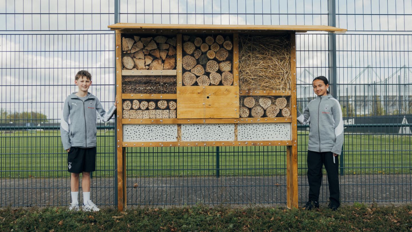 Insektenhotelbau, Borussia Mönchengladbach, 2026, Porsche AG