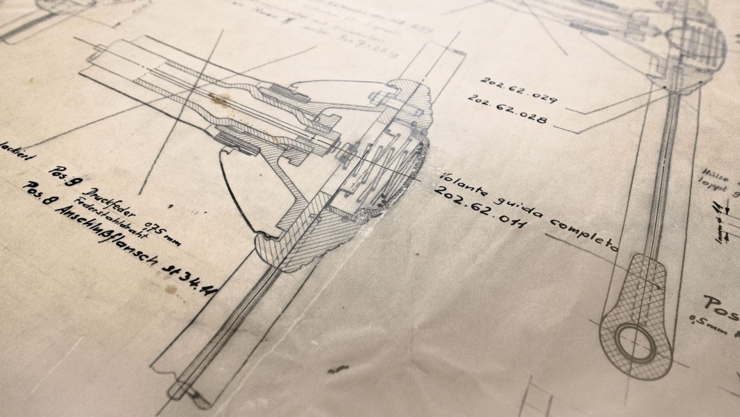 Porsche construction drawings, Weissach, 2018, Porsche AG