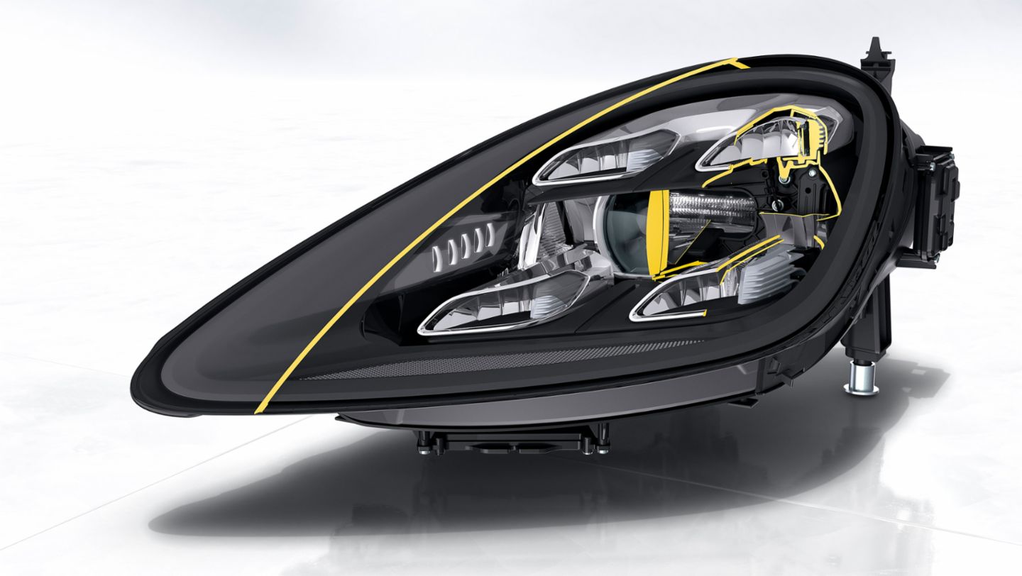 Cayenne, head-light, 2017, Porsche AG
