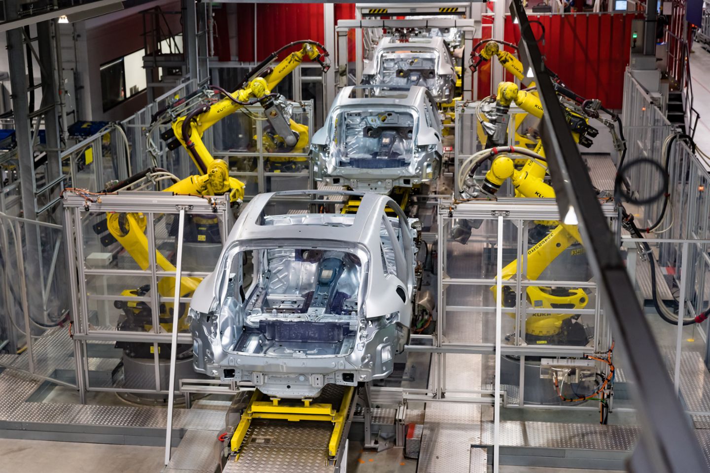 Anbauteilelinie, Karosseriebau Macan, Leipzig, 2019, Porsche Leipzig GmbH