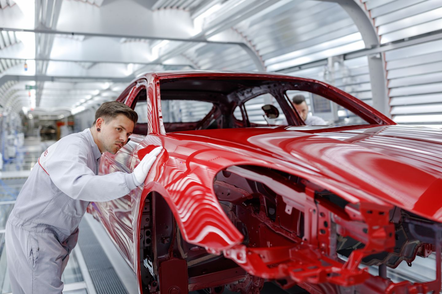 Panamera, Finish-Tunnel Lackiererei, Leipzig, 2019, Porsche Leipzig GmbH