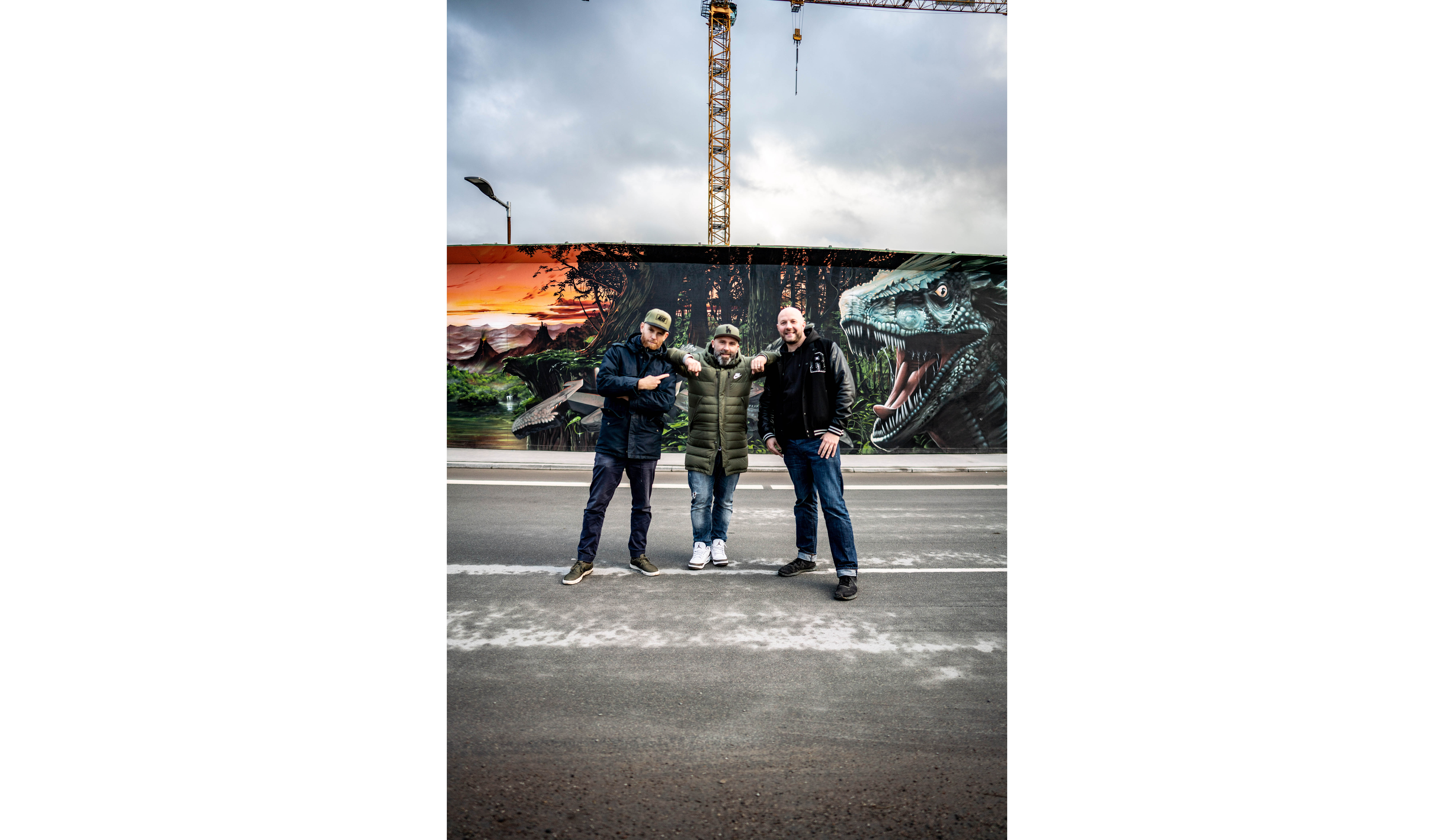 Peter Skensved, Niko Hüls, Lars Pedersen, l-r, Roadtrip Back2Tape, Copenhagen, 2020, Porsche AG